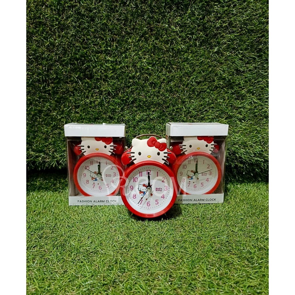 HWLLO KITTY JAM WEKER ALARM CLOCK KARAKTER / JAM BEKER /JAM ALARM KARAKTER LUCU