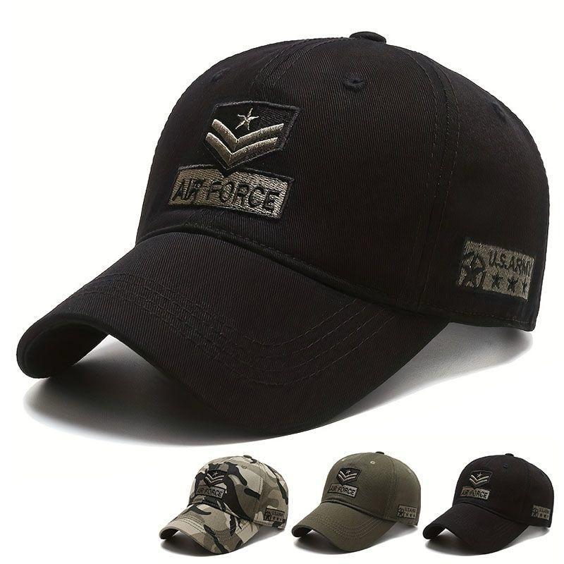 Topi Baseball Tactical Air Force US Army Pria Import Premium - Hitam