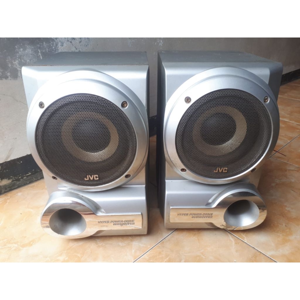 Speaker subwoofer pasif JVC 2 BOX bekas