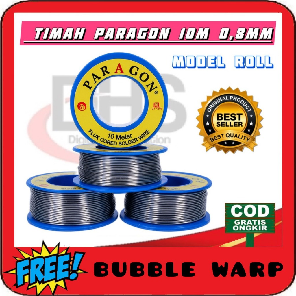 Timah Paragon 10 Meter Tenol Solder Timah Solder