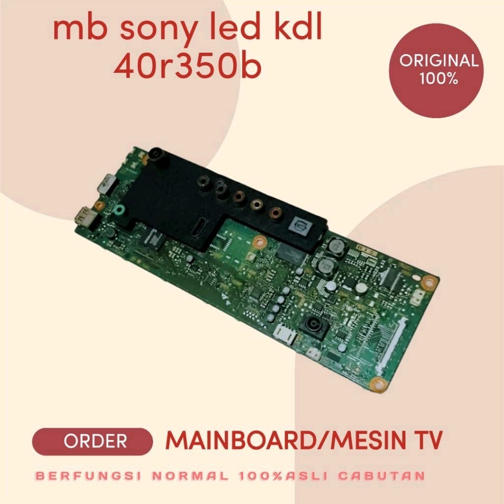 mb  mainboard sony led kdl 40r350b asli cabutan