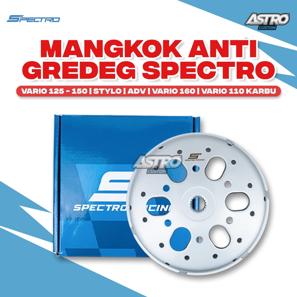 Spectro Mangkok Kampas Ganda Vario 125 150 160 PCX 150 160 ADV Stylo Solusi Gredeg CVT