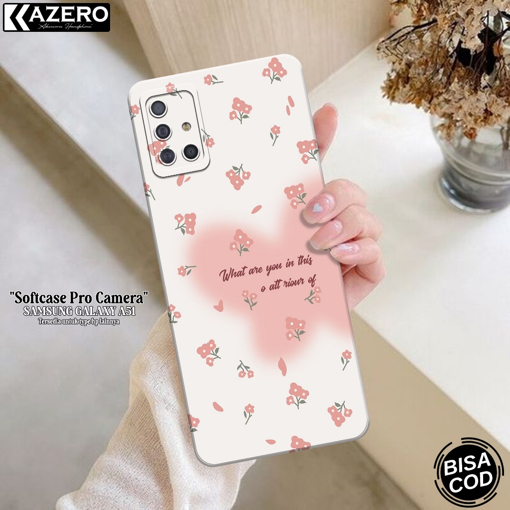 Kesing Samsung Galaxy A51 - Kazero Fashion Case Aesthetic - Case Samsung Galaxy A51 - Pelindung Hp -