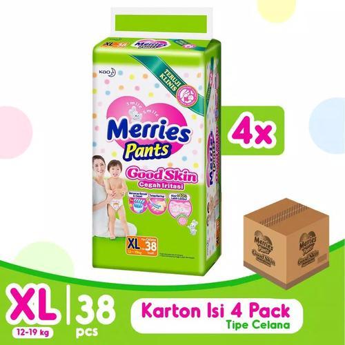 Merries Pants Good Skin JUmbo Karton M48 / L42 / XL38 4 Ball - Sinar Makmur