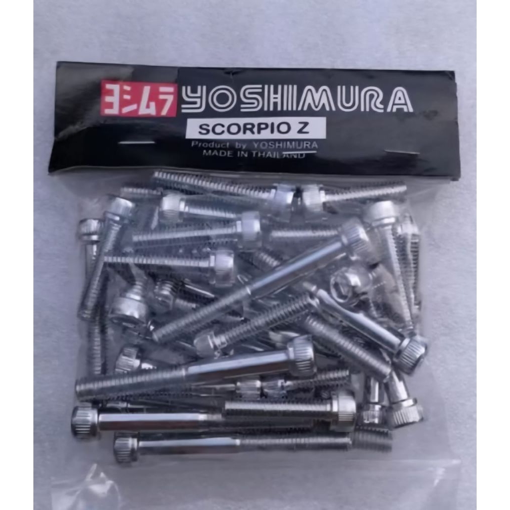 BAUT BAK BLOK MESIN L CHROME SCORPIO Z