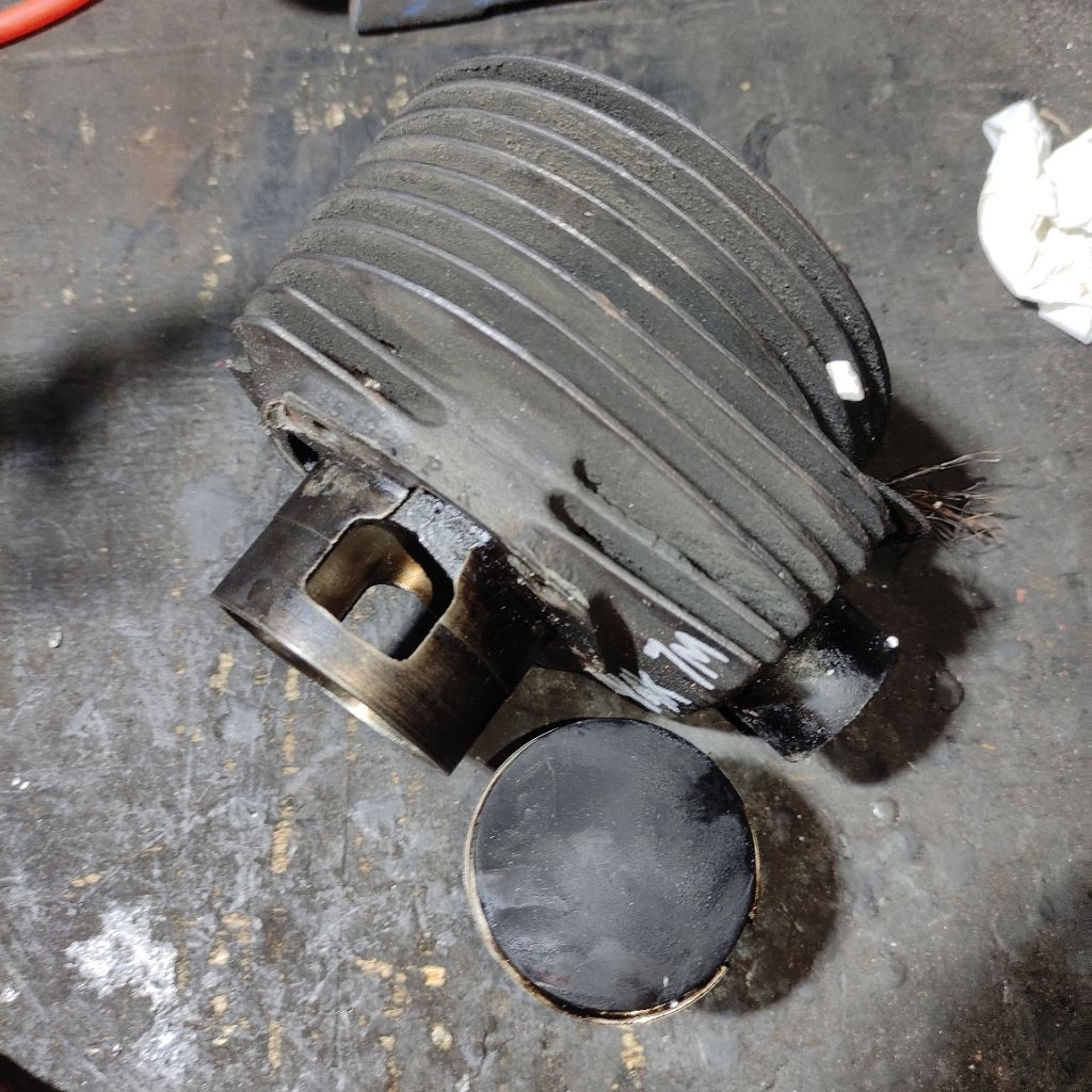 Blok boring Vespa excel original Copotan P4K size 7m standar  tidak korekan tidak overboss