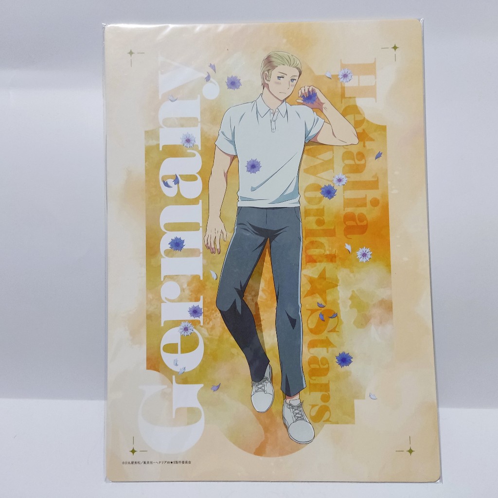 Hetalia World Stars Flower Shower Color Acrylic Key Holder / A4 Art Board - Germany