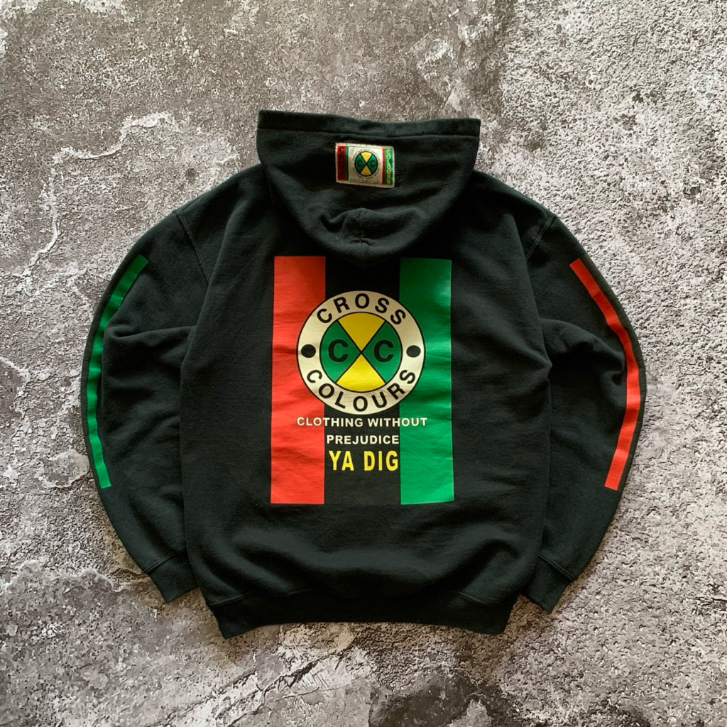 Cross Colours Hoodie | Jaket Hip Hop Pria