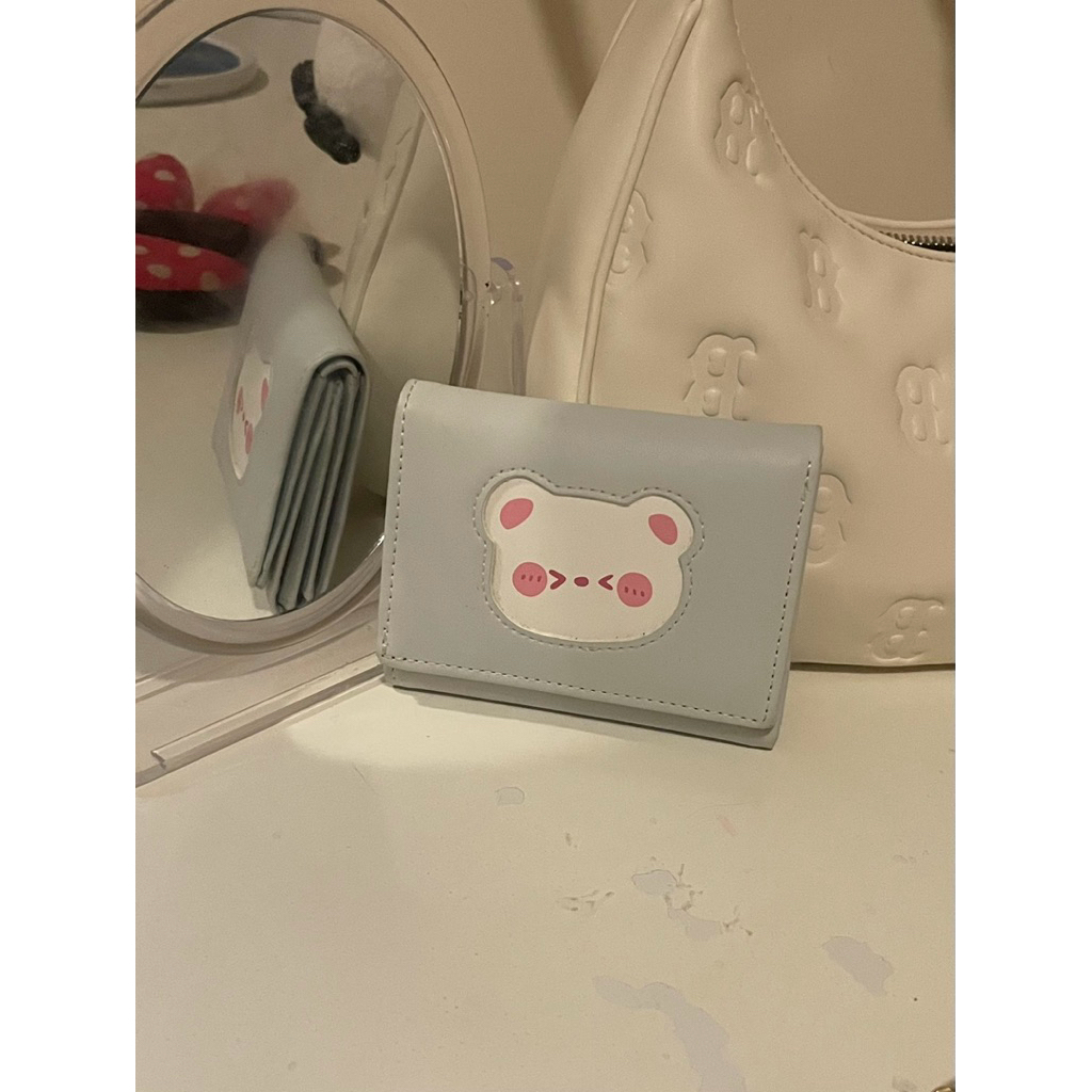MINISO Wallet Women Bear / Miniso Dompet wanita beruang biru (PRELOVED)