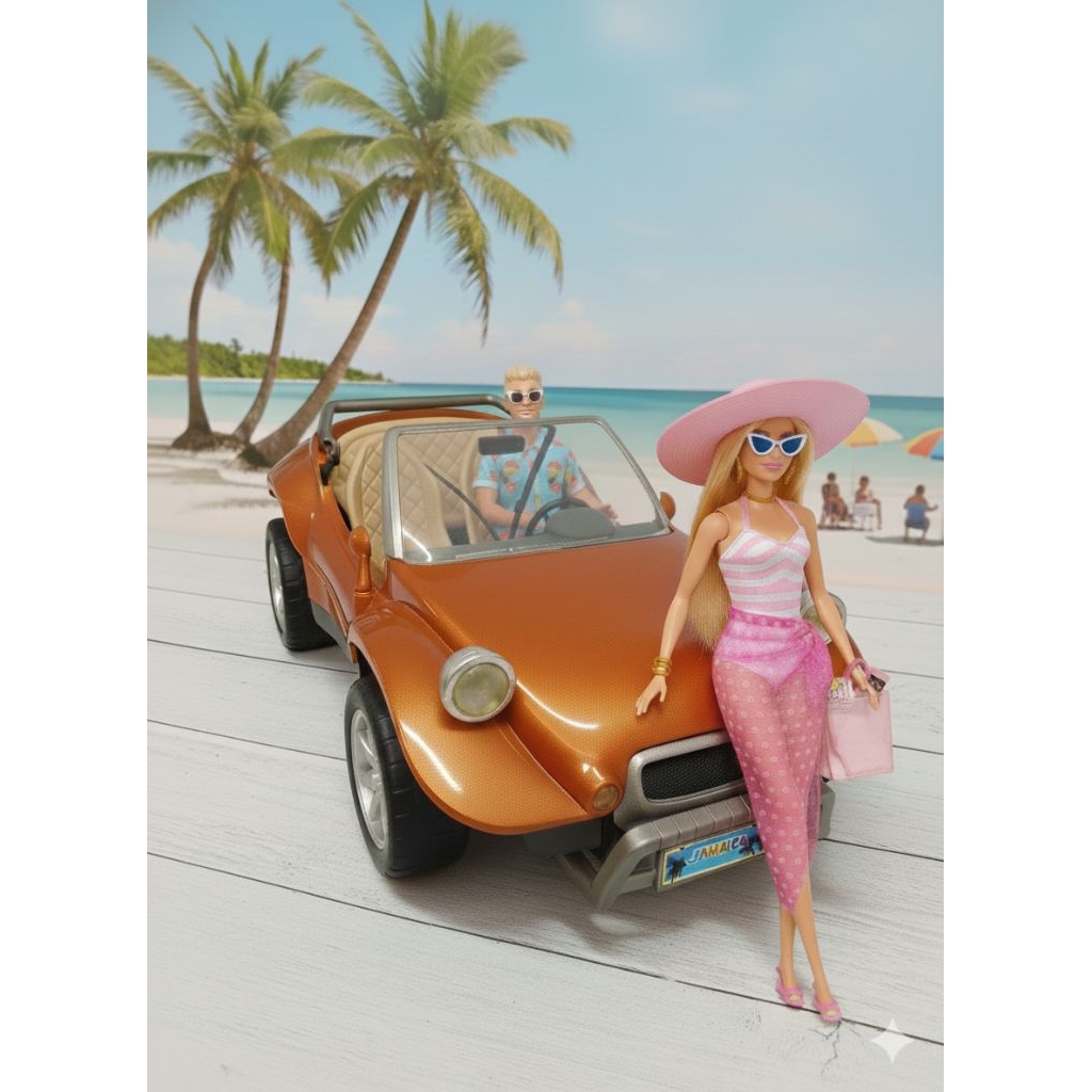 Preloved Mobil Barbie Classic Vintage My Scene Barbie Collector ORI Mattel (Bekas)