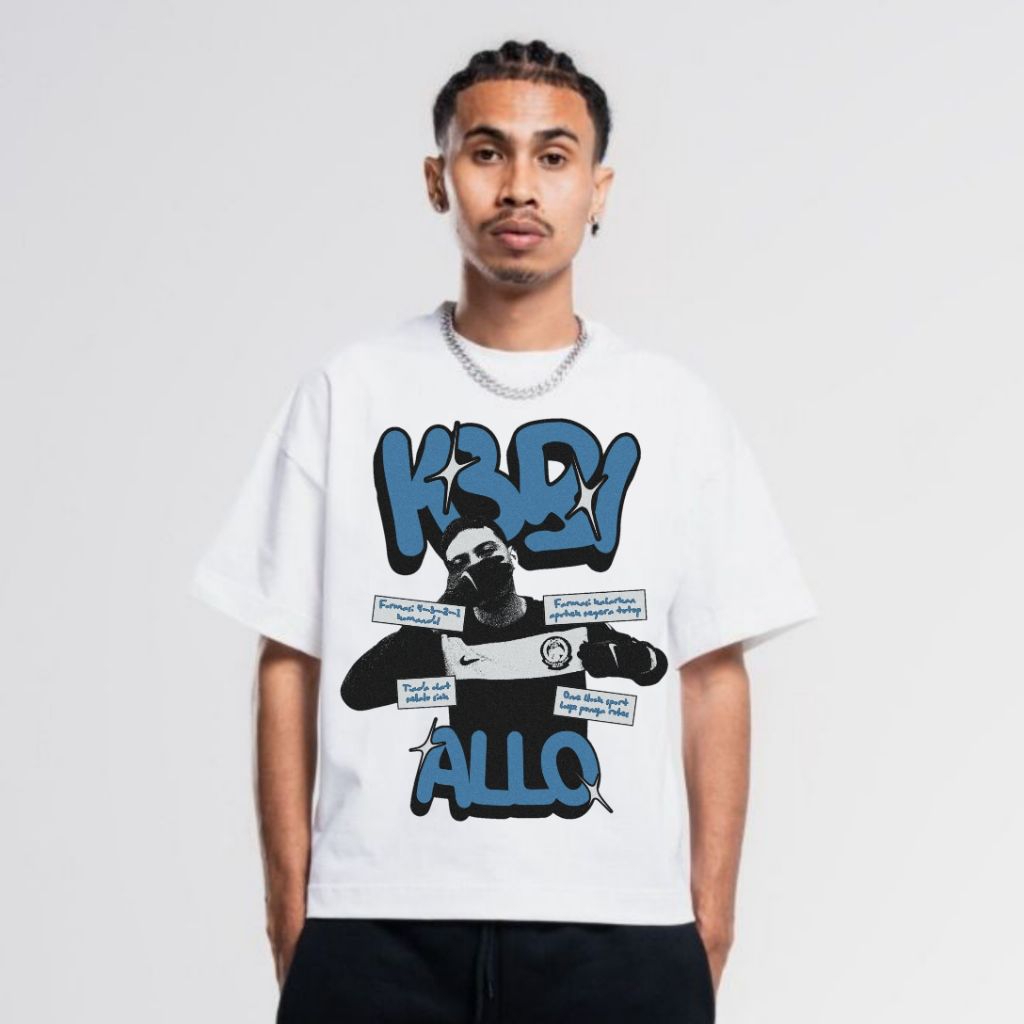 Kaos T-shirt K3Bi ALLO || Kaos Krazy Brazy Terbaru