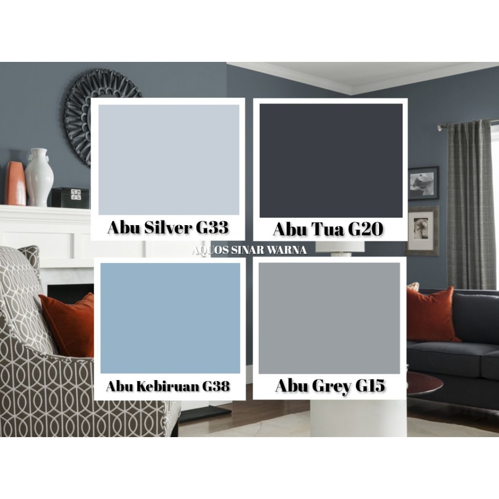 cat tembok abu silver cat tembok 1 kg cat tembok kiloan cat tembok glossy cat tembok mengkilap