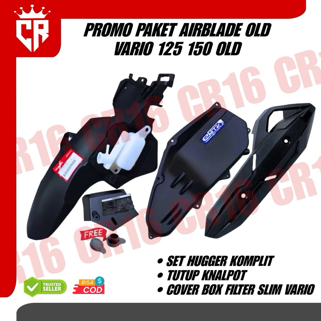 PROMO PAKET Hugger Airblade Vario 125 150 Old New Spakbor Kolong Vario Airblade Hugger Airblade Viet