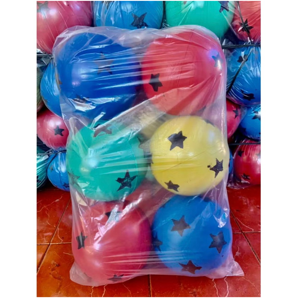 BOLA SEPAK BOLA PLASTIK BESAR 1/2 LUSIN