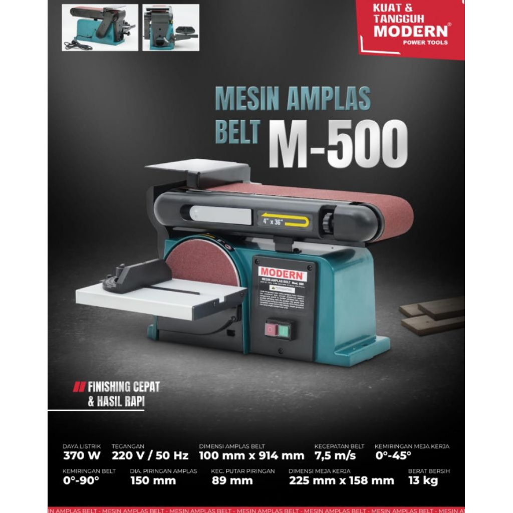 MODERN MESIN BELT & DISC SANDER M-500 MODERN