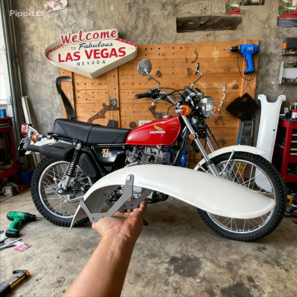 slebor depan Honda xl 125 spakbor depan Honda xl 125