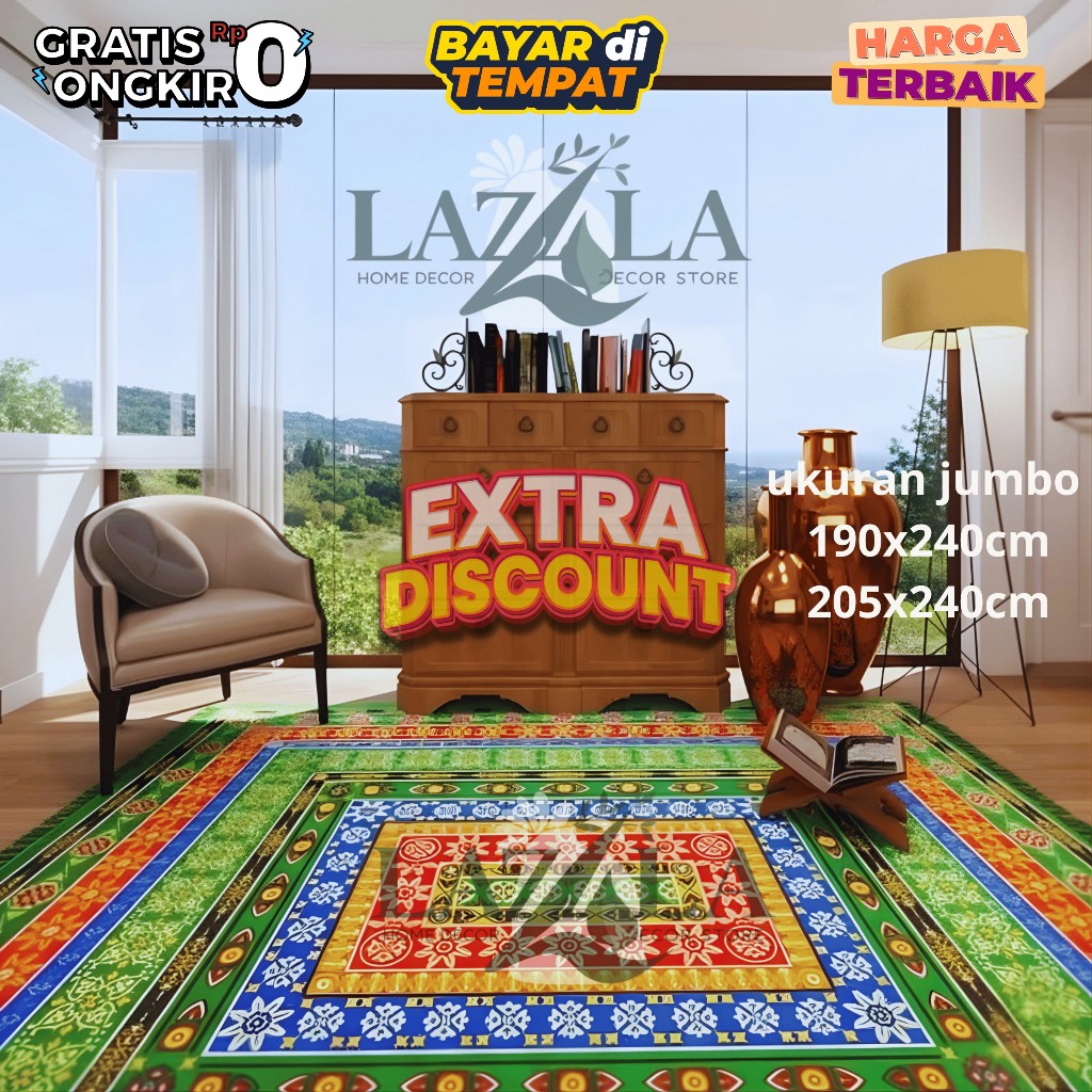 LAZALA Karpet Lantai Turki Ostrich 205x240 Cm Premium