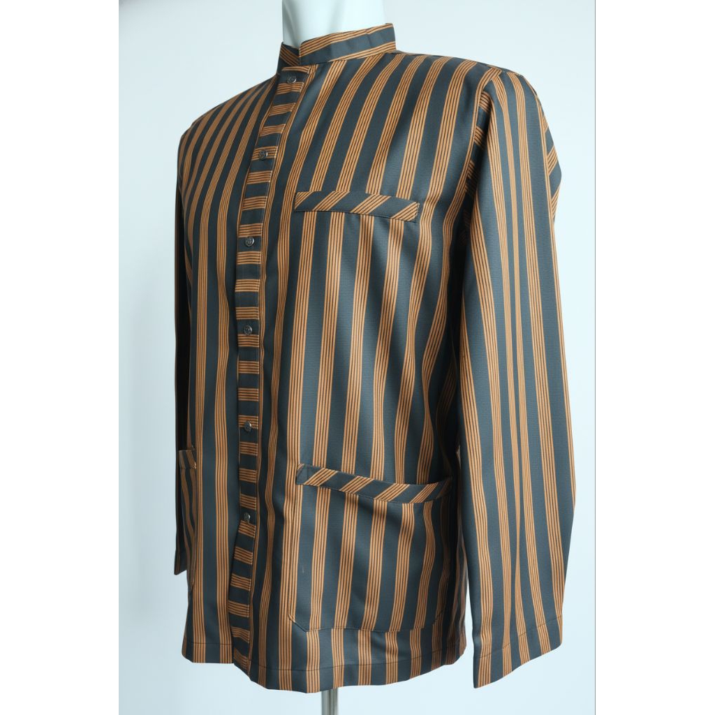 baju koko pria dewasa kemeja muslim salur surjan koko lurik murah size xl terkini