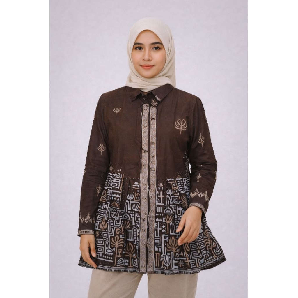 Blus Batik Wanita Lengan Panjang. Blazer Batik Wanita, Batik Wanita, Blazer Batik