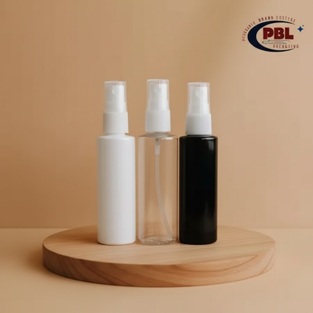 Botol Spray 60ml RF PET / Botol Face Mist Spray 60ml RF Tebal / Botol Plastik Spray 60ml RF Tutup Sp