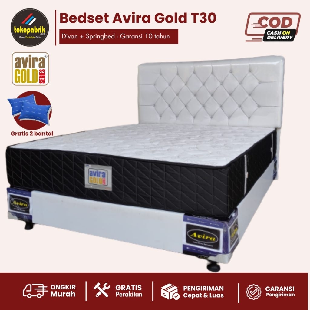 1set divan + springbed avira Gold T30 bedset avira gold T30 160x200 divan + springbed 180x200cm spri