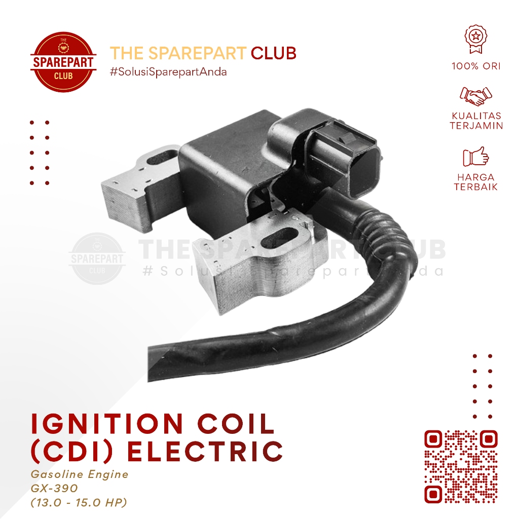 CDI Ignition Coil Electric Electrik Koil Bobeng Pengapian Elektrik Engine GX390 GX 390
