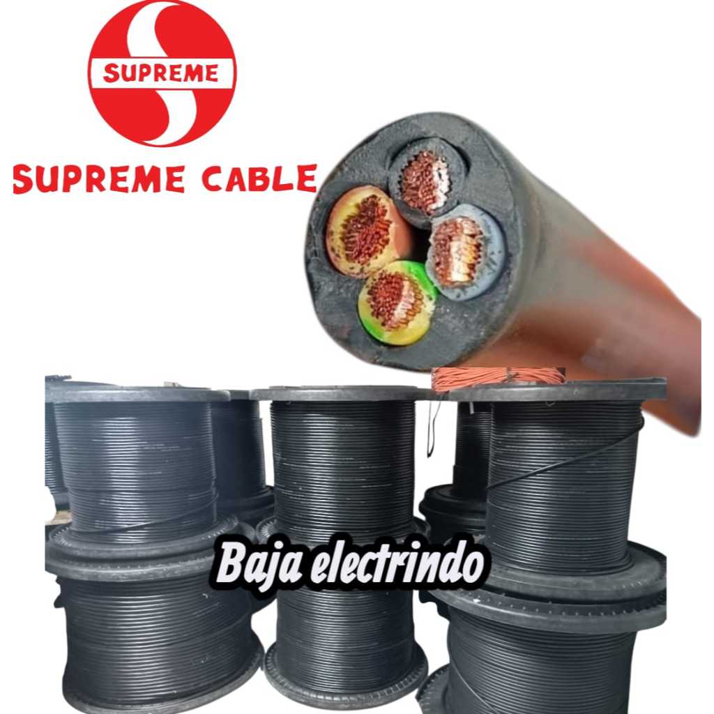 Kabel listrik Serabut  isi 4 NYYHY 4x6mm SUPREME Meteran NYYHY 4 x 6mm 4 x 6 mm 4x6 mm SUPREME