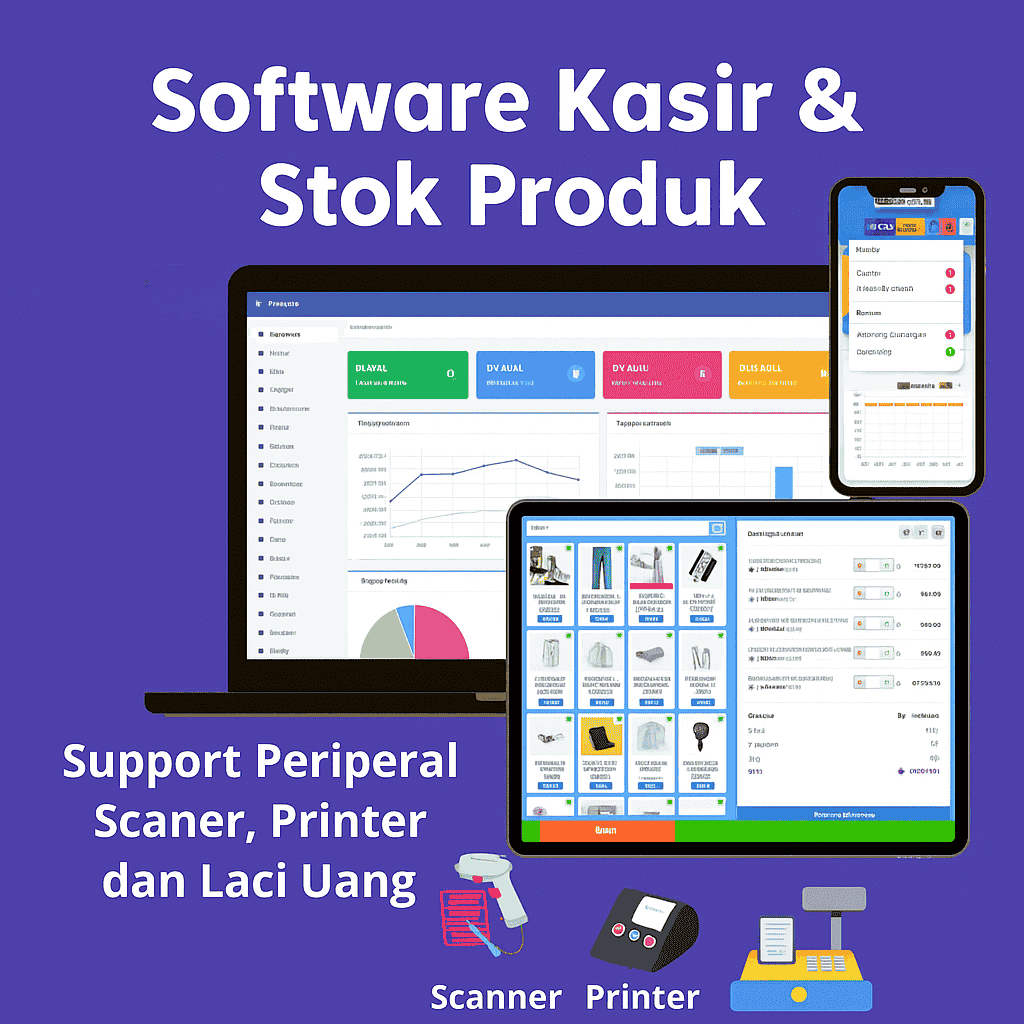 KasirPro - Aplikasi Kasir POS Web Profesional CodeIgniter 4 PHP 8 | Barcode, Thermal, Direct Print
