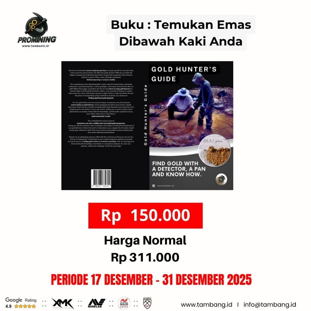 Buku: Temukan Emas di Bawah Kaki Anda: Panduan Deteksi Emas