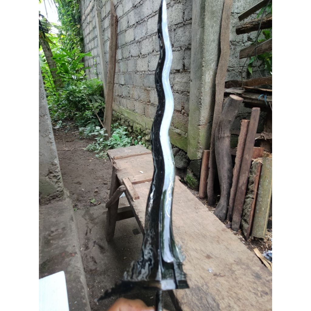 bilah keris bali luk7 -+41cm  garap standart (k7)