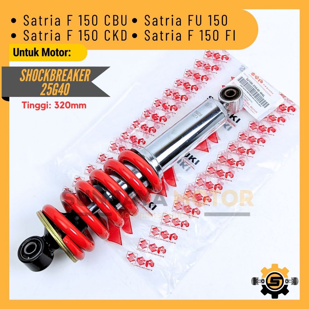 Shockbreaker Kualitas Original Suzuki 25G40 Shock Belakang Satria FU 150 Karbu Satria F 150 Injeksi 