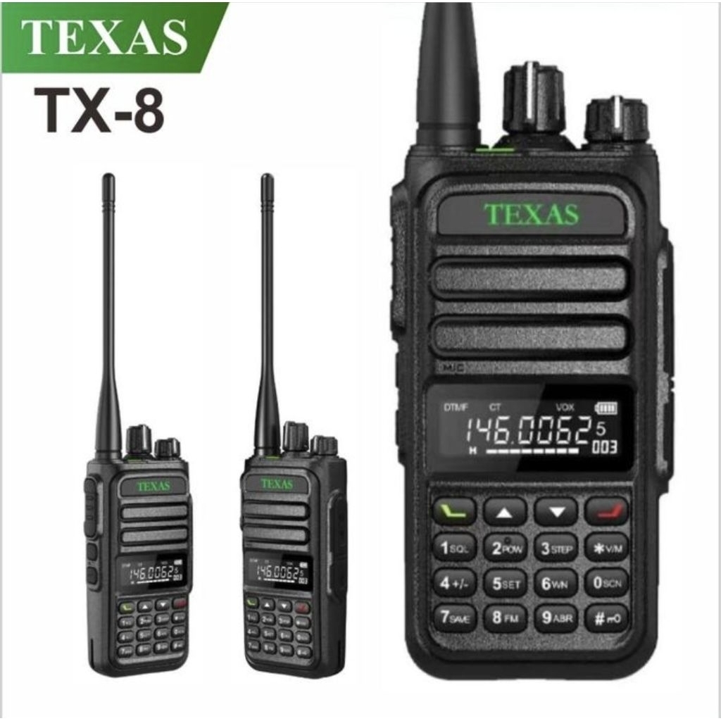 HT TEXAS TX-8 VHF 136-174 TX 8 CHARGER TIPE C MURAH