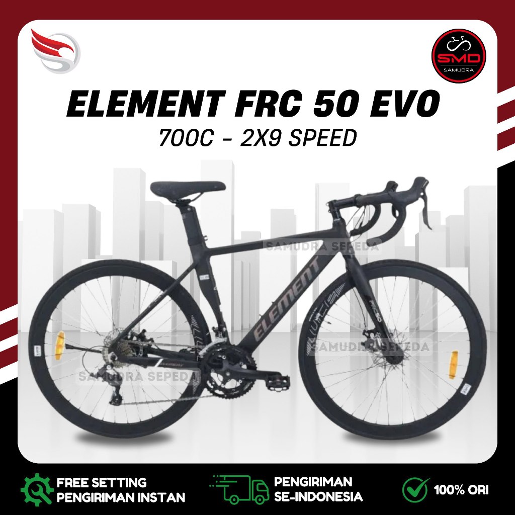 Sepeda Balap Roadbike Merk Element 700C FRC50 480 500 520 // FRC 50 EVO // FRC 50 CRZ // CURVED LT 8