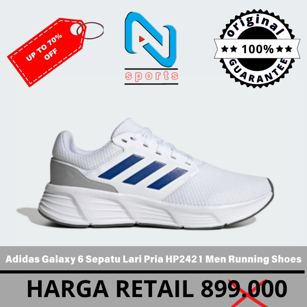 Adidas Galaxy 6 Sepatu Lari Pria IE1979 Men Running Shoes Original 100%