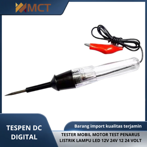 Tespen DC Digital Tester Mobil Motor Test Penarus listrik lampu led 12V 24V 12 24 volt YY110