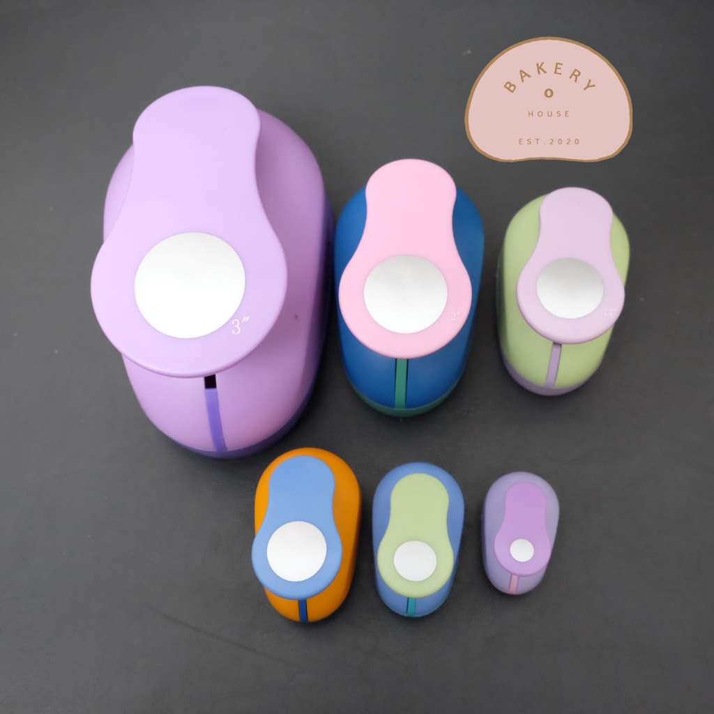NEW // ALAT PLONG WAFER PAPER BENTUK BULAT BESAR / PLONG KERTAS BUNDAR PUNCH