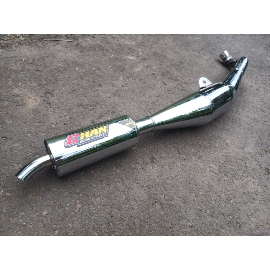 Knalpot Std Racing Ori Chan Recommend Fiz R Series Finishing Full Chrome Bukan AHM / El9 / RTX