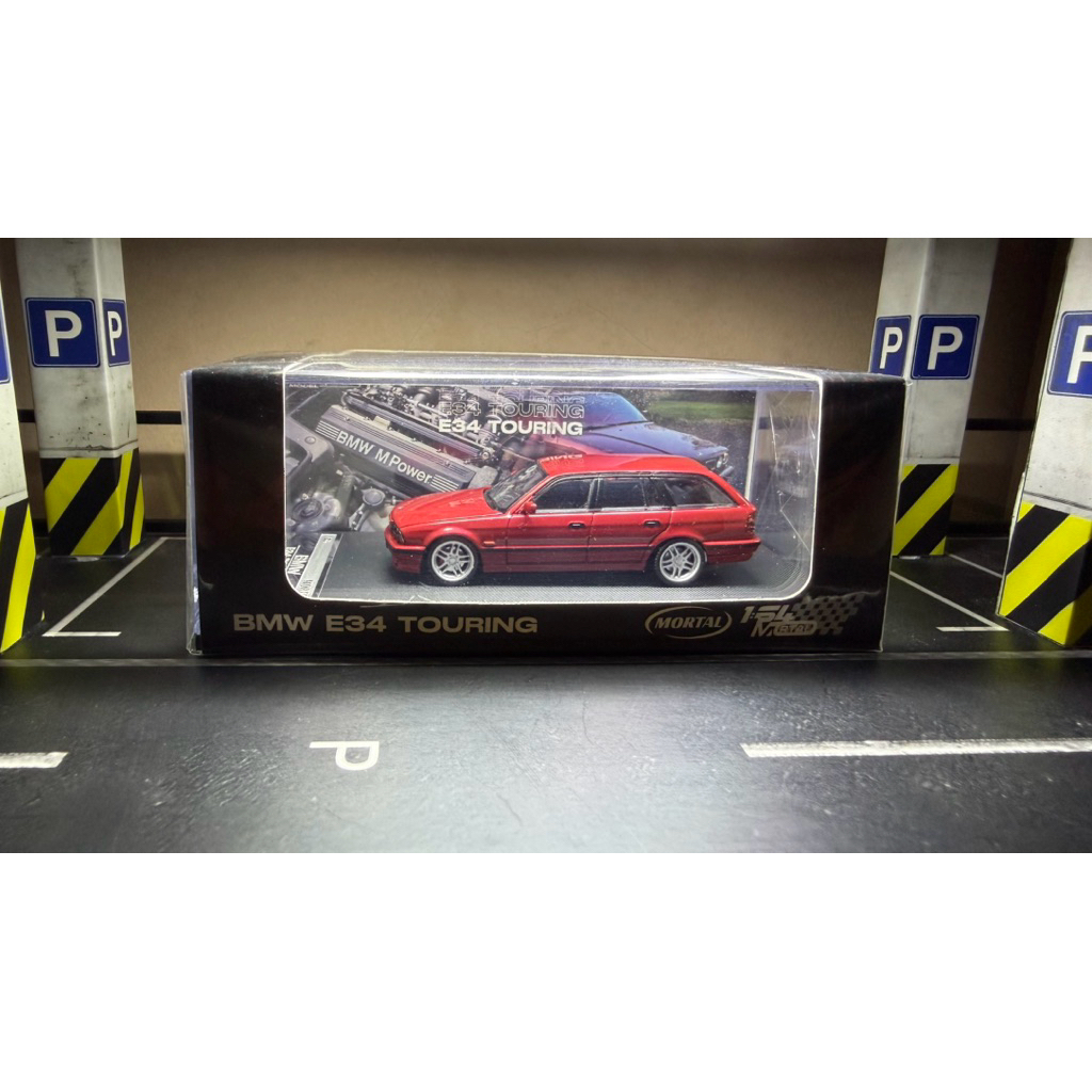 mortal bmw e34 touring red