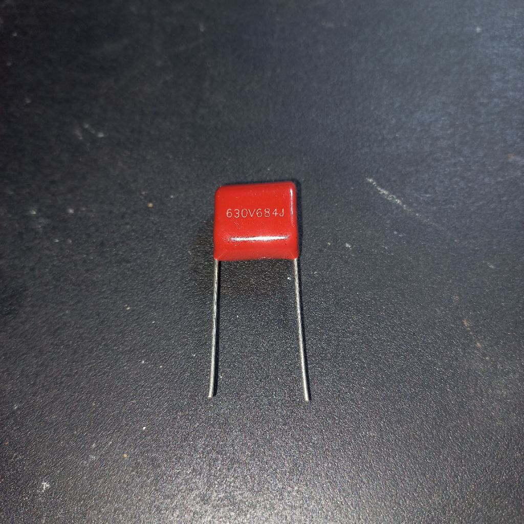 capasitor milar 684j 630v 684 j 630 v 680n 680nf mylar kapasitor 630v 1