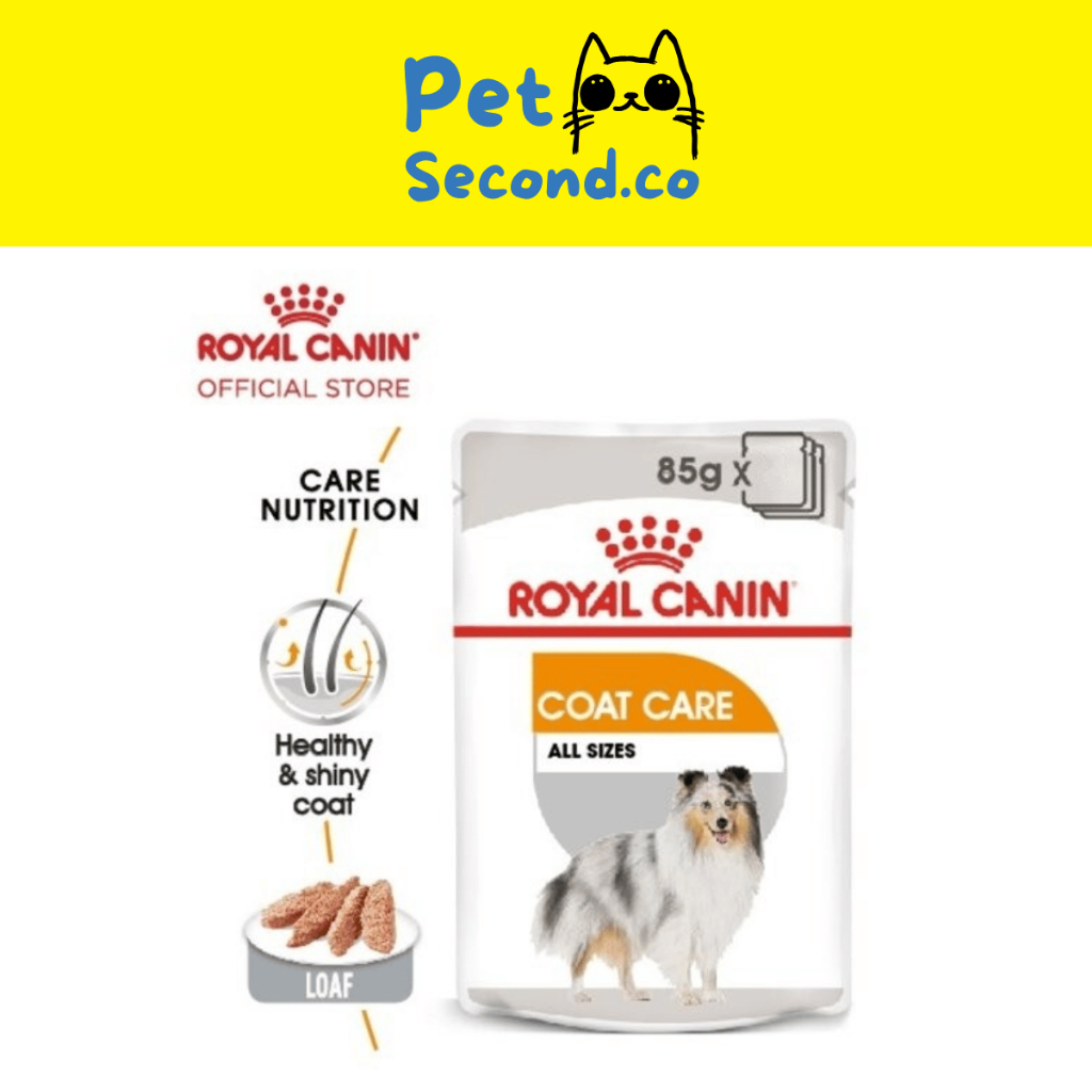 HARGA GROSIRAN Royal Canin Coat Care Dog Makanan Anjing Basah Kaleng 80 gram Pouch Wet Food RC Coat 