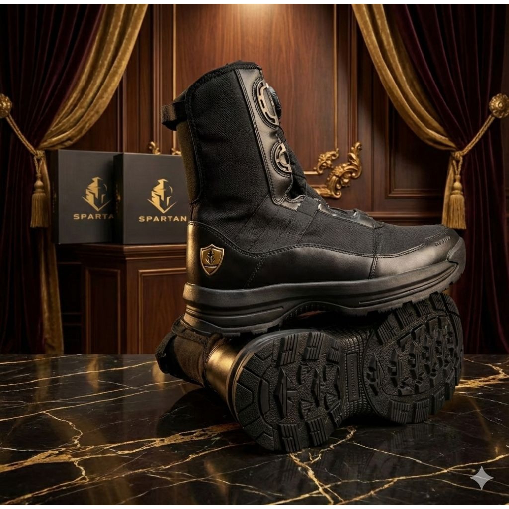 Sepatu PDL Spartan Combat,Sepatu PDL Spartan Slick. Sepatu PDL Tali Putar Spartan