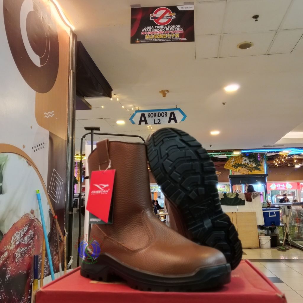 Sepatu Safety Boot Cheetah 7288C Brown - Safety Shoes Cheetah Brown Original