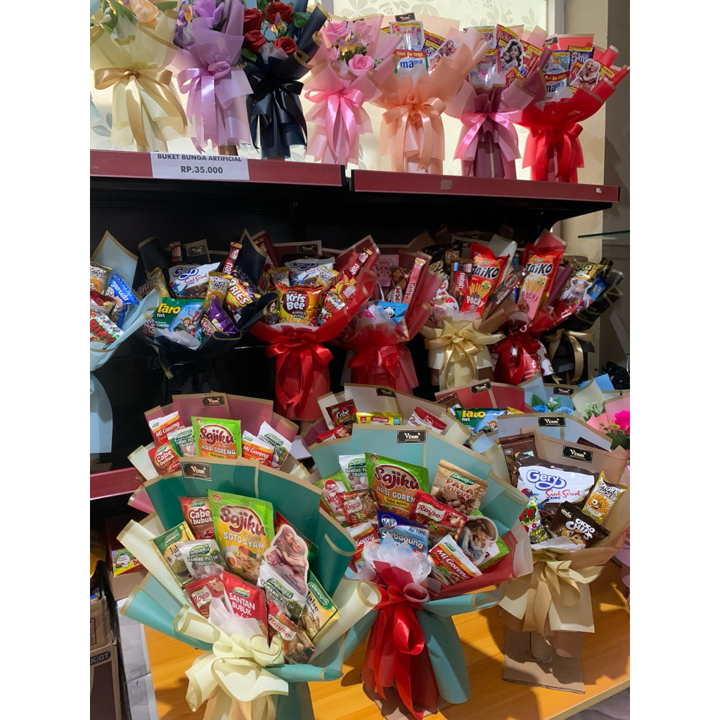 [READY STOCK]Buket Snack Buket Bumbu Dapur Besar Murah Buket Kado Gift Buket Jajan