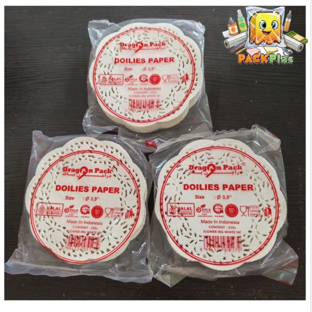 Doilies | Doilies Paper | Doilies Paper Bulat Tatakan Kue | Alas Toples | Foodgrade Tahan Minyak | U
