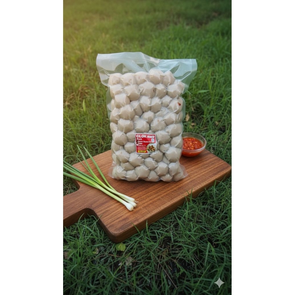 Cilok Amr isi 100 butir varian mix/campur gajih&ayam bawang,cilok kuah,cilok goang,toping seblak