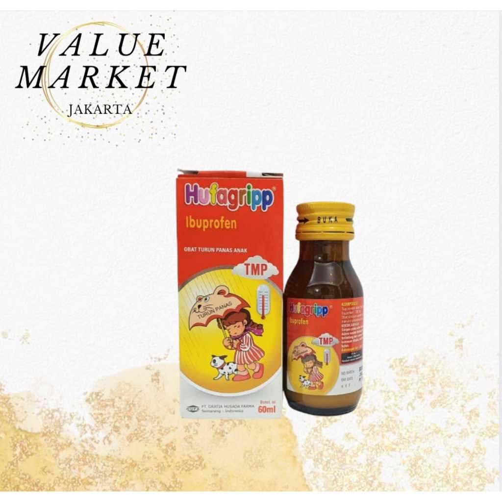 Hufagripp Ibuprofen Syrup 60 ML - Obat Turun Panas Anak