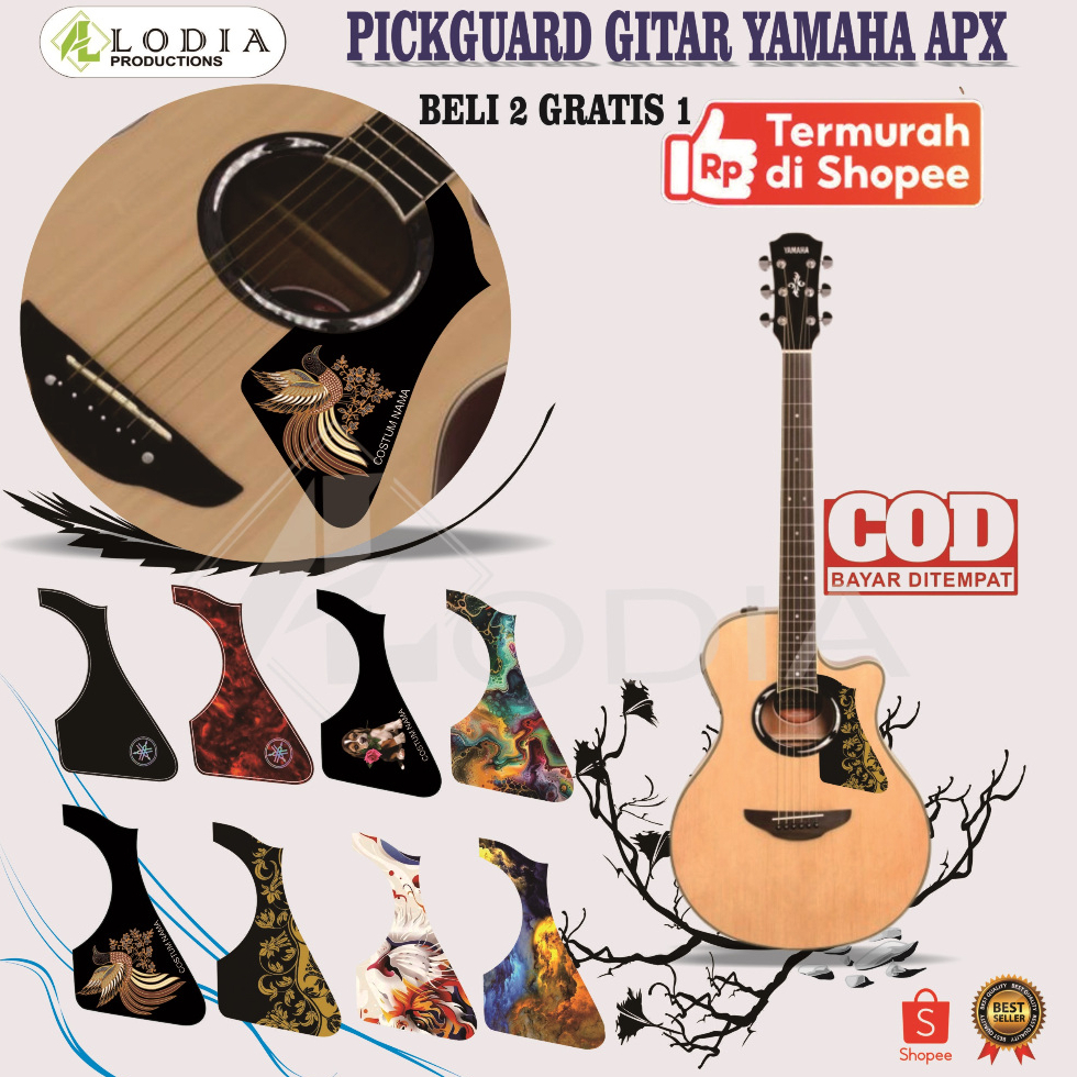 Sticker Pickguard Tempel Gitar Akustik YAMAHA APX