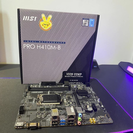 PAKET MOBO MSI H410M B+PROC I3 10105F/10100F+DDR4 16GB