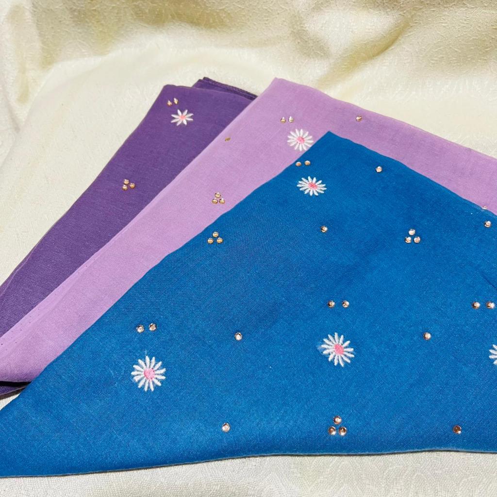 Hijab Segiempat Paris Jadul Varisha Manik  / Jilbab Paris Swarovski 110x110