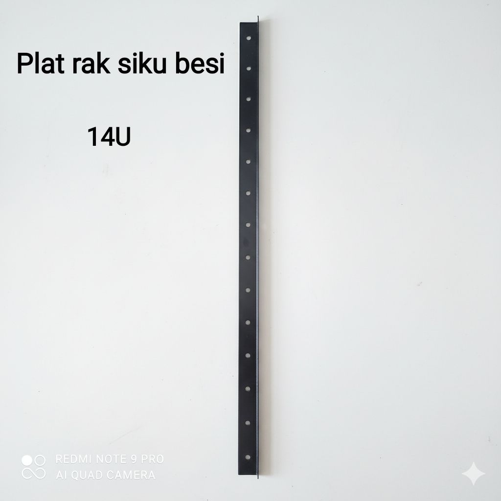 plat rak siku L hardcase 14U plat besi siku rak 14u